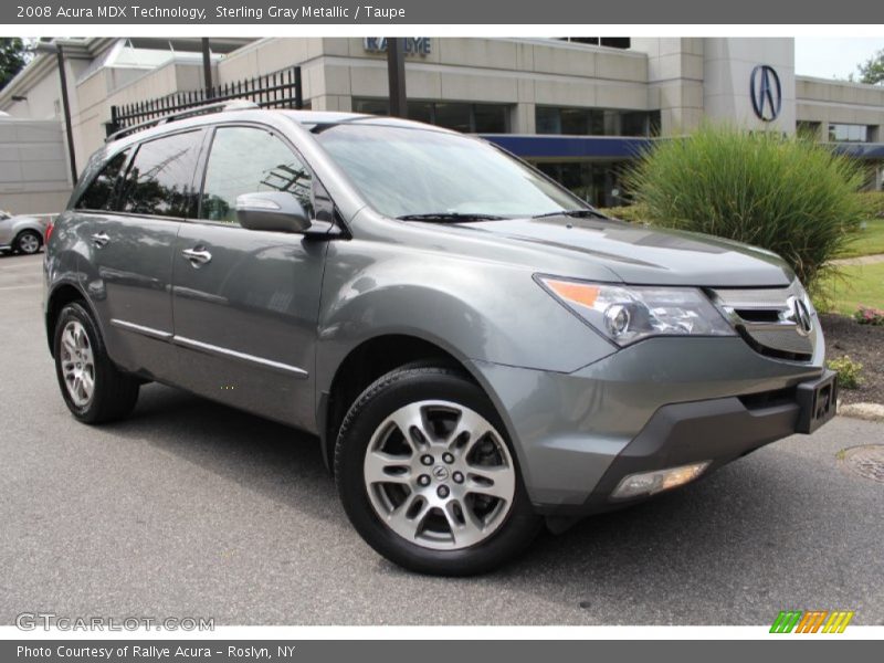 Sterling Gray Metallic / Taupe 2008 Acura MDX Technology