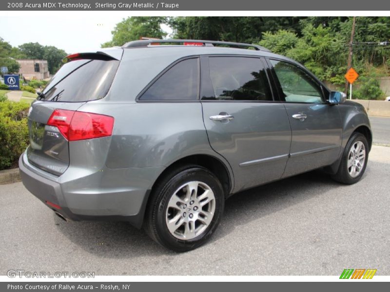 Sterling Gray Metallic / Taupe 2008 Acura MDX Technology