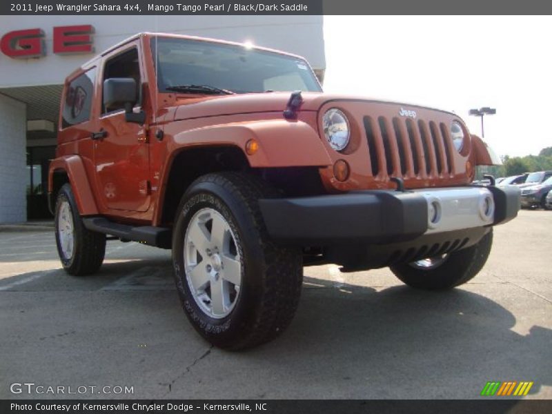 Mango Tango Pearl / Black/Dark Saddle 2011 Jeep Wrangler Sahara 4x4