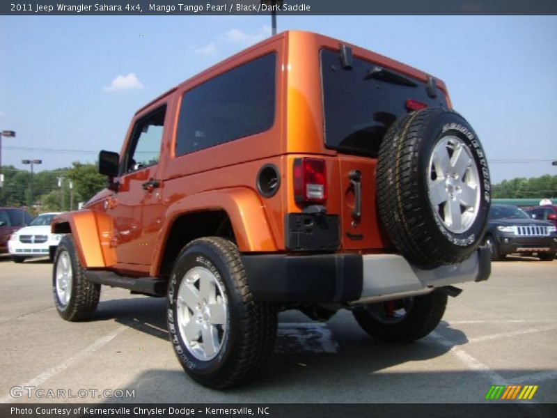Mango Tango Pearl / Black/Dark Saddle 2011 Jeep Wrangler Sahara 4x4