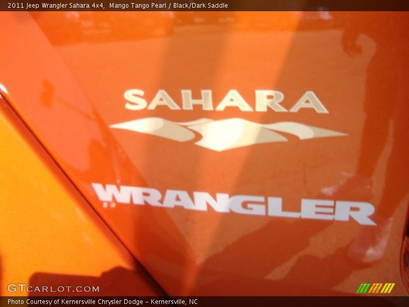 Mango Tango Pearl / Black/Dark Saddle 2011 Jeep Wrangler Sahara 4x4