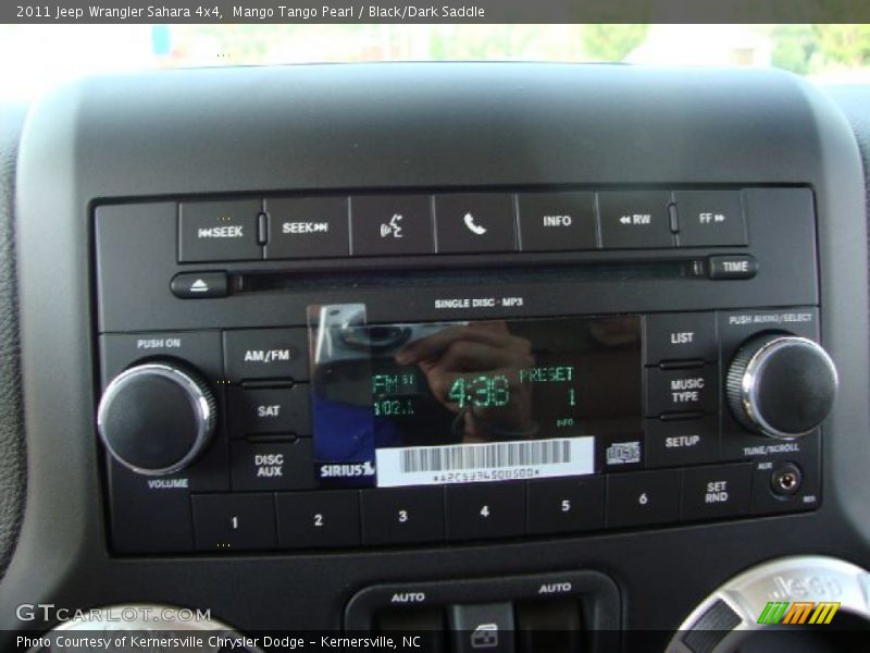 Mango Tango Pearl / Black/Dark Saddle 2011 Jeep Wrangler Sahara 4x4