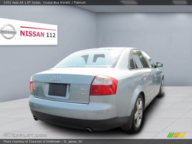 Crystal Blue Metallic / Platinum 2002 Audi A4 1.8T Sedan