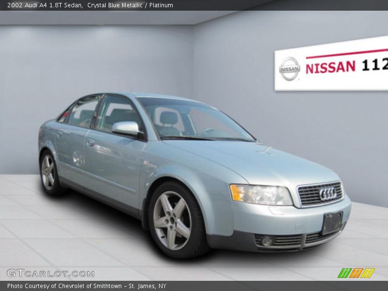 Crystal Blue Metallic / Platinum 2002 Audi A4 1.8T Sedan