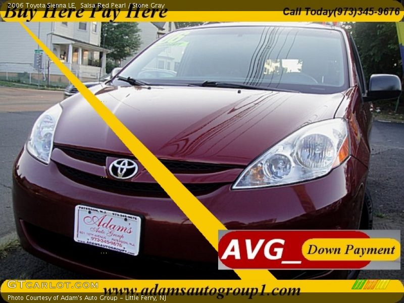 Salsa Red Pearl / Stone Gray 2006 Toyota Sienna LE
