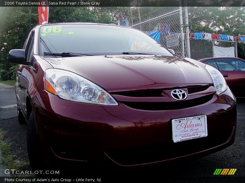 Salsa Red Pearl / Stone Gray 2006 Toyota Sienna LE