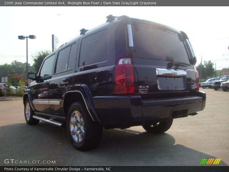 Midnight Blue Pearl / Dark Slate Gray/Light Graystone 2006 Jeep Commander Limited 4x4