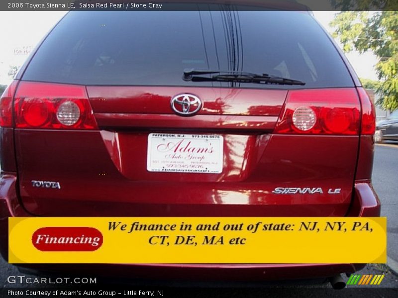 Salsa Red Pearl / Stone Gray 2006 Toyota Sienna LE