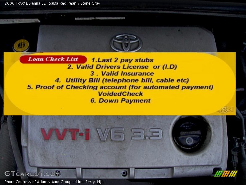 Salsa Red Pearl / Stone Gray 2006 Toyota Sienna LE