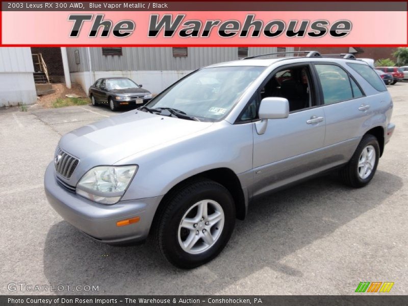 Blue Vapor Metallic / Black 2003 Lexus RX 300 AWD