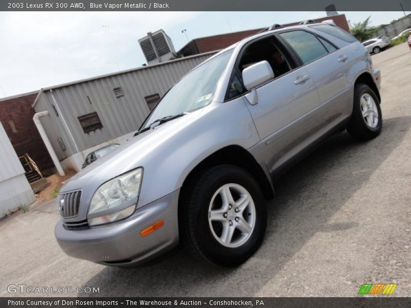 Blue Vapor Metallic / Black 2003 Lexus RX 300 AWD