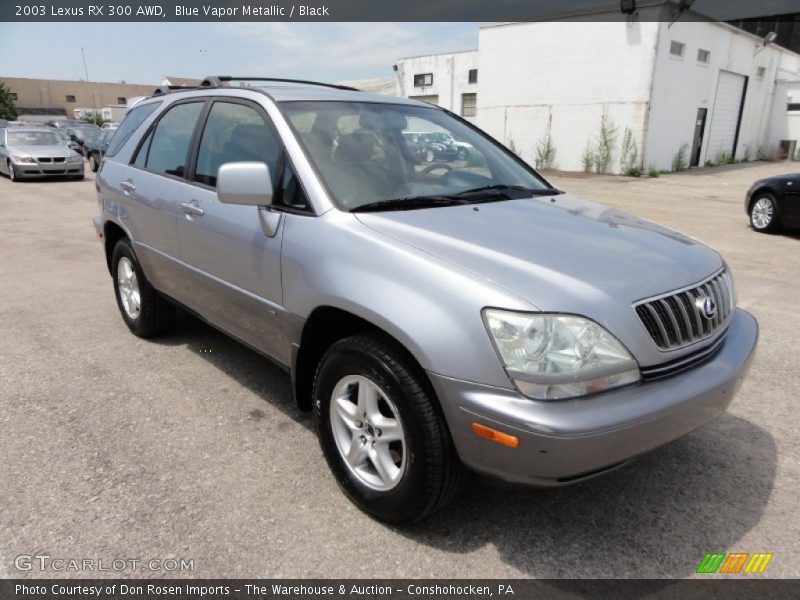 Blue Vapor Metallic / Black 2003 Lexus RX 300 AWD