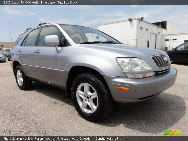 Blue Vapor Metallic / Black 2003 Lexus RX 300 AWD