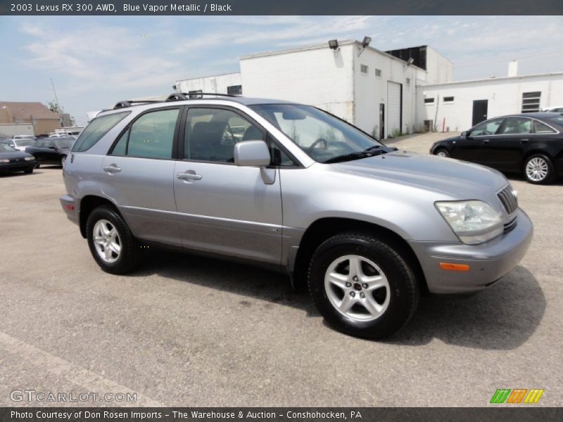Blue Vapor Metallic / Black 2003 Lexus RX 300 AWD