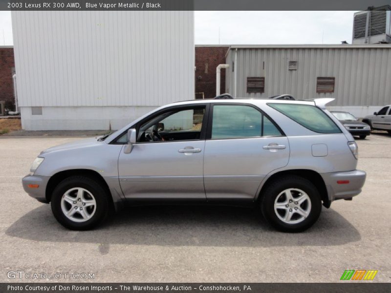 Blue Vapor Metallic / Black 2003 Lexus RX 300 AWD