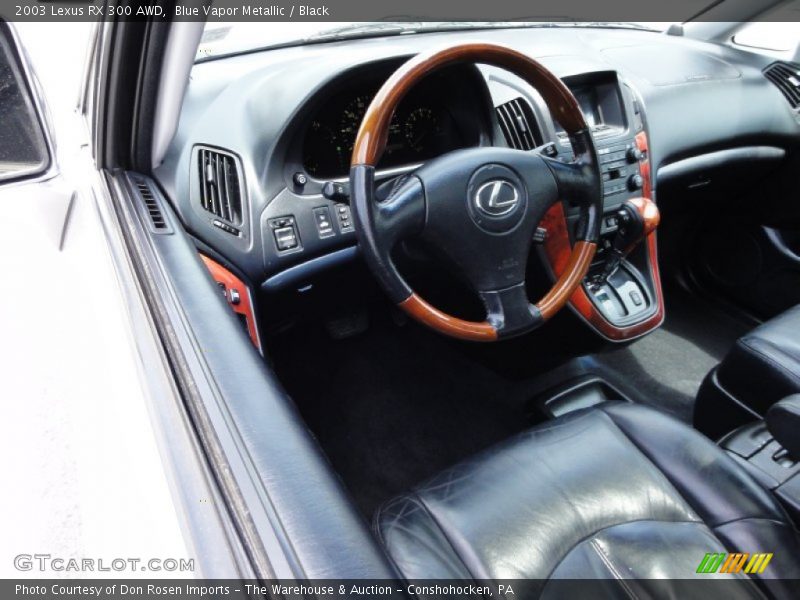 Blue Vapor Metallic / Black 2003 Lexus RX 300 AWD