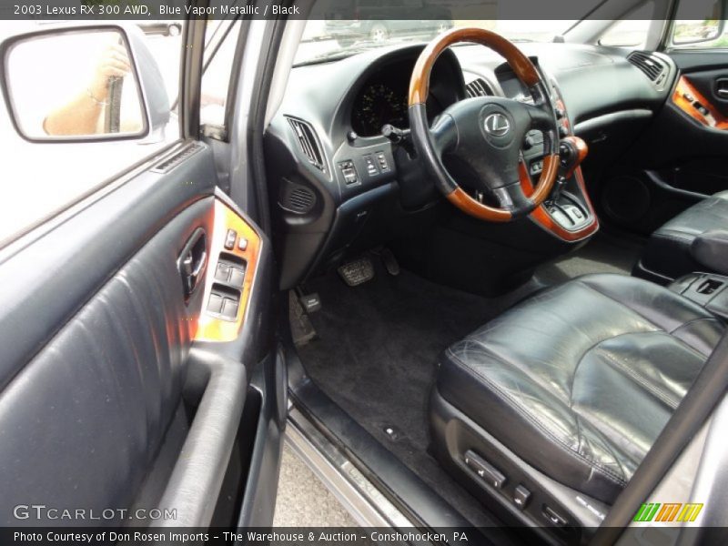 Blue Vapor Metallic / Black 2003 Lexus RX 300 AWD