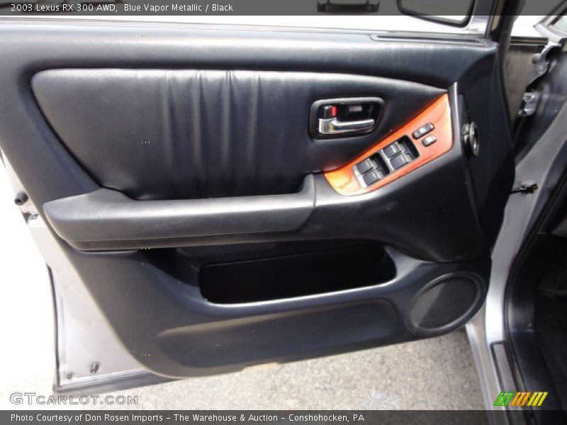 Blue Vapor Metallic / Black 2003 Lexus RX 300 AWD