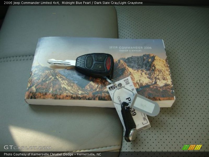 Midnight Blue Pearl / Dark Slate Gray/Light Graystone 2006 Jeep Commander Limited 4x4