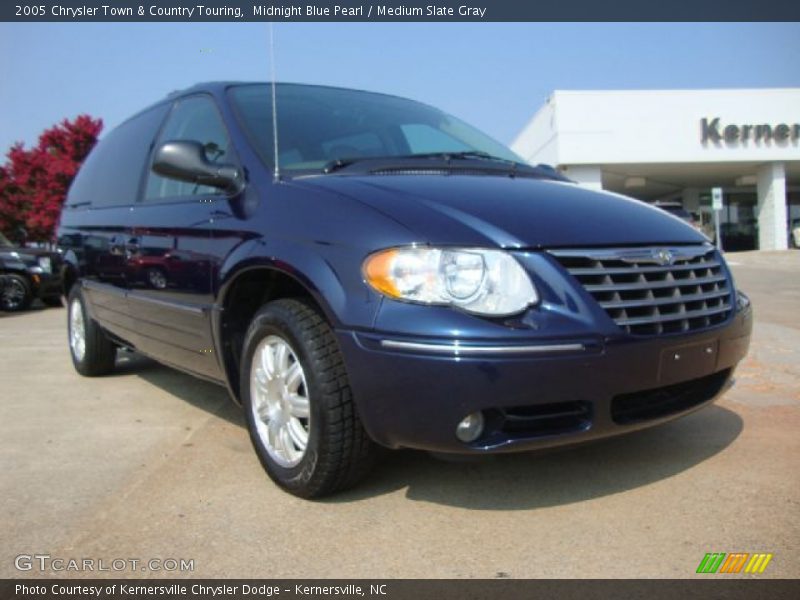 Midnight Blue Pearl / Medium Slate Gray 2005 Chrysler Town & Country Touring