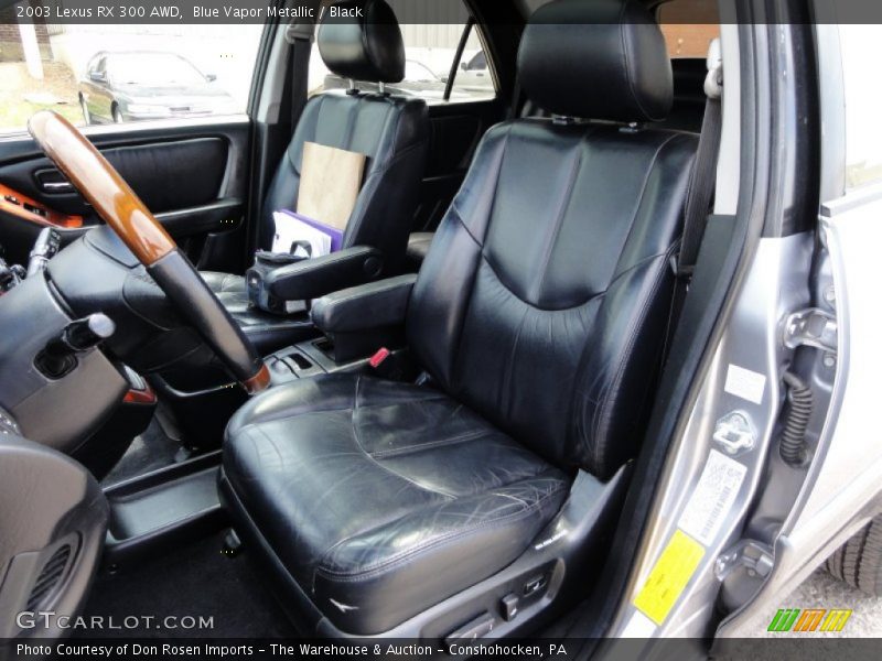 Blue Vapor Metallic / Black 2003 Lexus RX 300 AWD