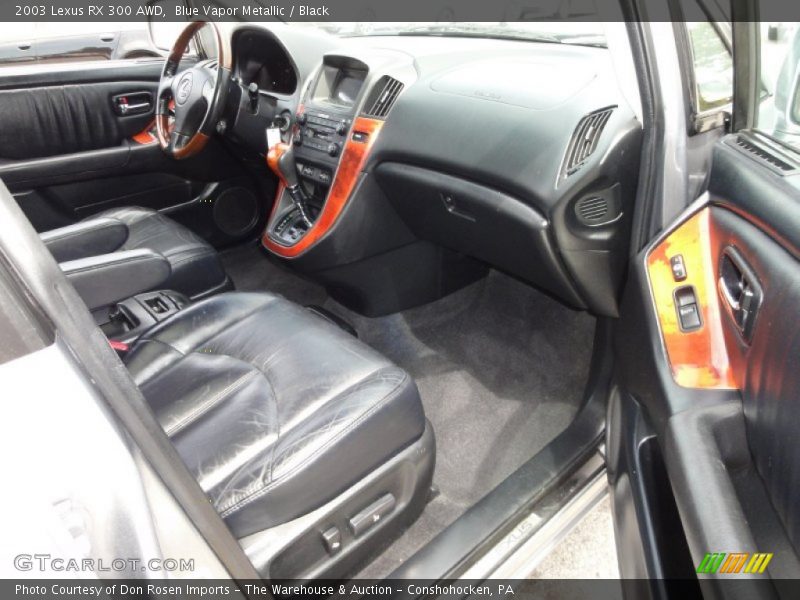 Blue Vapor Metallic / Black 2003 Lexus RX 300 AWD