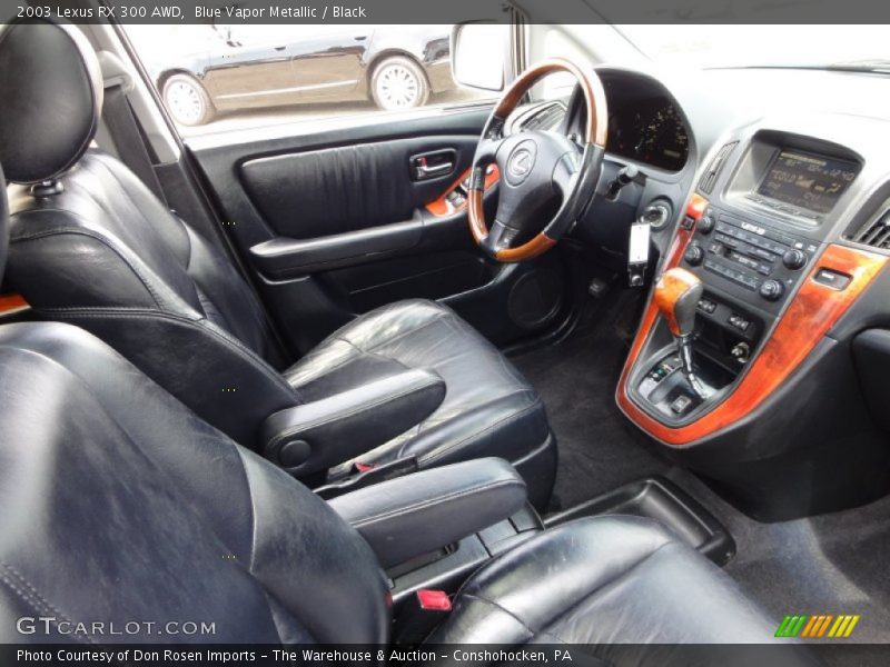Blue Vapor Metallic / Black 2003 Lexus RX 300 AWD