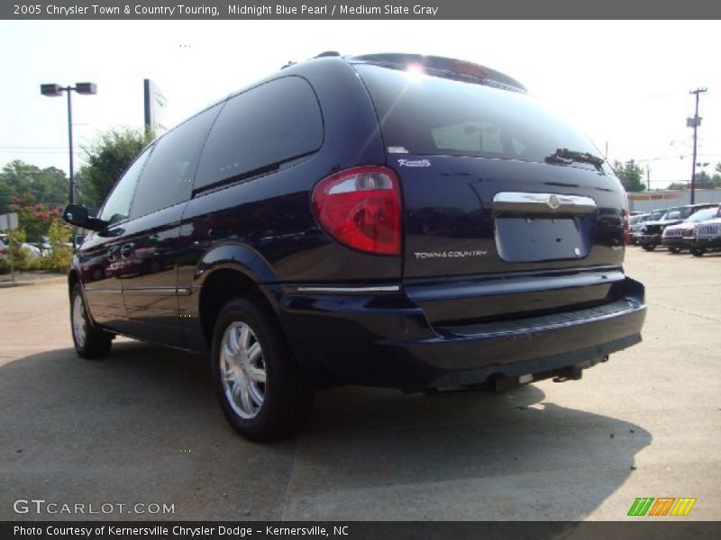 Midnight Blue Pearl / Medium Slate Gray 2005 Chrysler Town & Country Touring