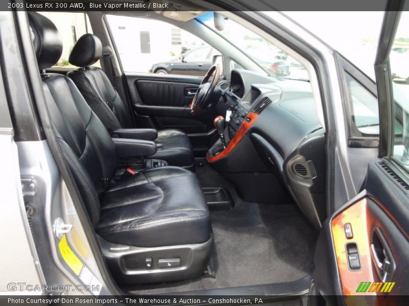 Blue Vapor Metallic / Black 2003 Lexus RX 300 AWD