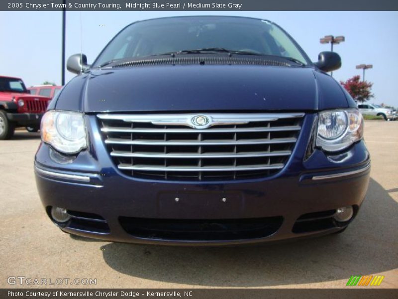 Midnight Blue Pearl / Medium Slate Gray 2005 Chrysler Town & Country Touring