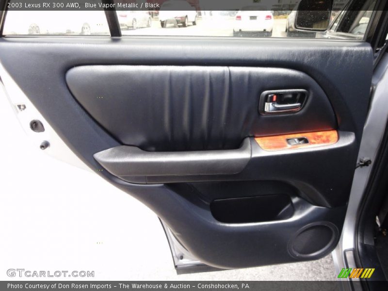 Blue Vapor Metallic / Black 2003 Lexus RX 300 AWD