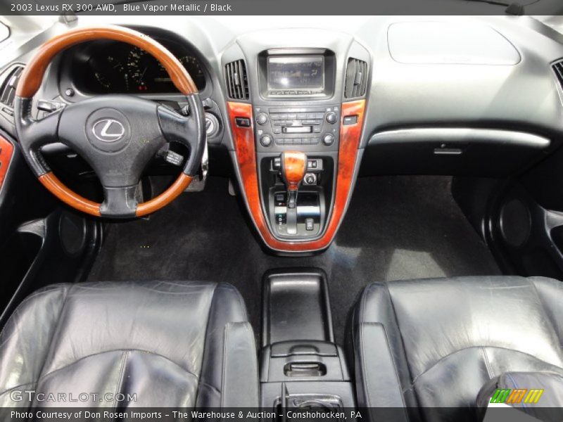 Blue Vapor Metallic / Black 2003 Lexus RX 300 AWD
