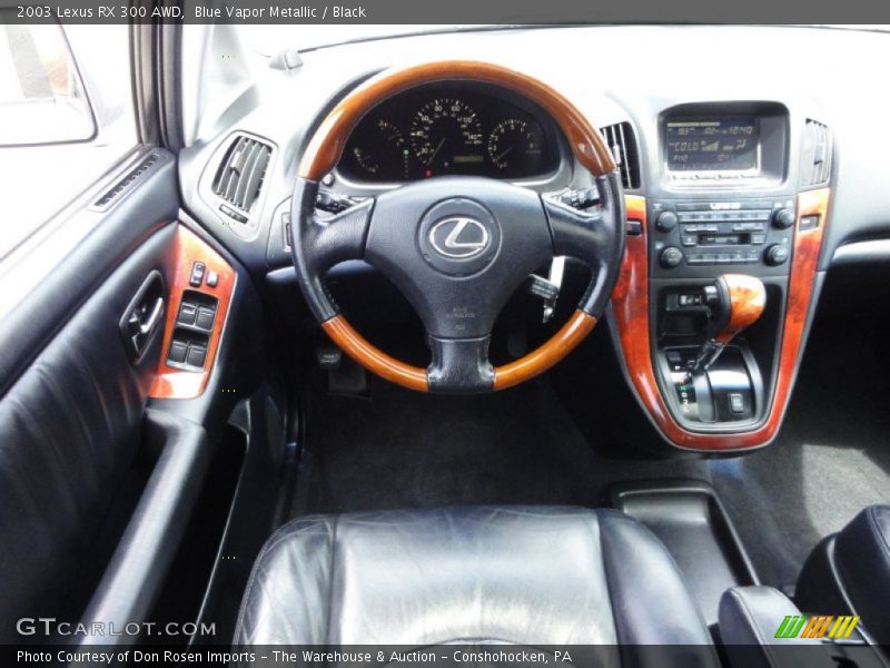 Blue Vapor Metallic / Black 2003 Lexus RX 300 AWD