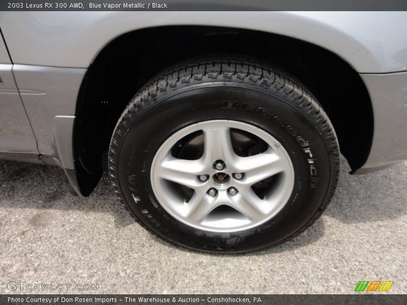 Blue Vapor Metallic / Black 2003 Lexus RX 300 AWD