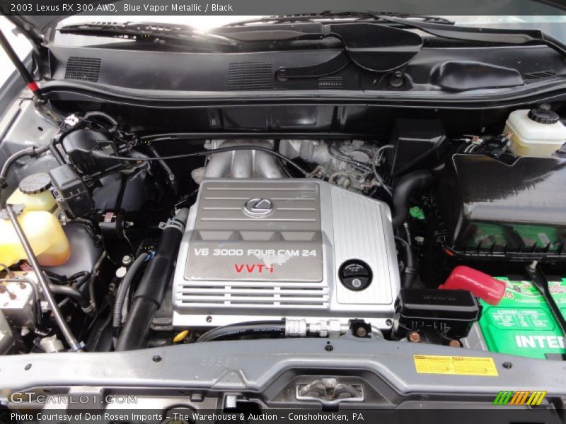 Blue Vapor Metallic / Black 2003 Lexus RX 300 AWD