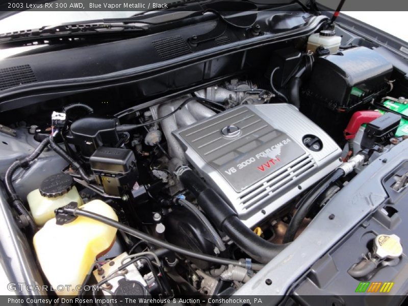 Blue Vapor Metallic / Black 2003 Lexus RX 300 AWD