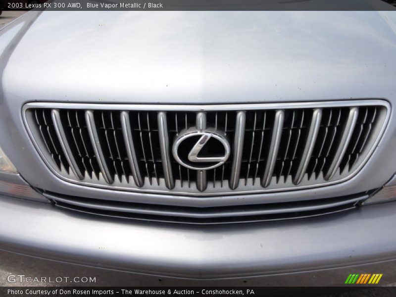 Blue Vapor Metallic / Black 2003 Lexus RX 300 AWD