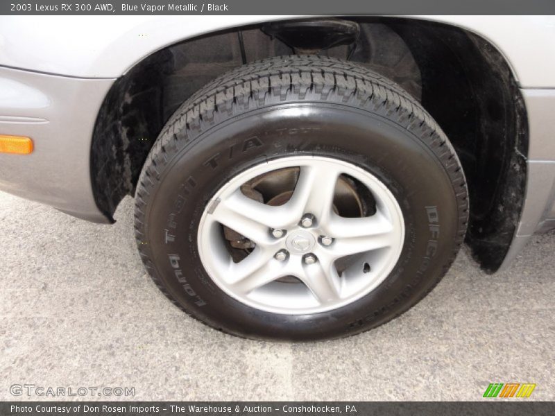 Blue Vapor Metallic / Black 2003 Lexus RX 300 AWD