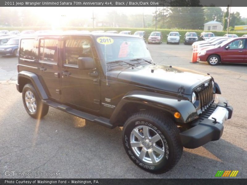 Black / Black/Dark Olive 2011 Jeep Wrangler Unlimited Sahara 70th Anniversary 4x4