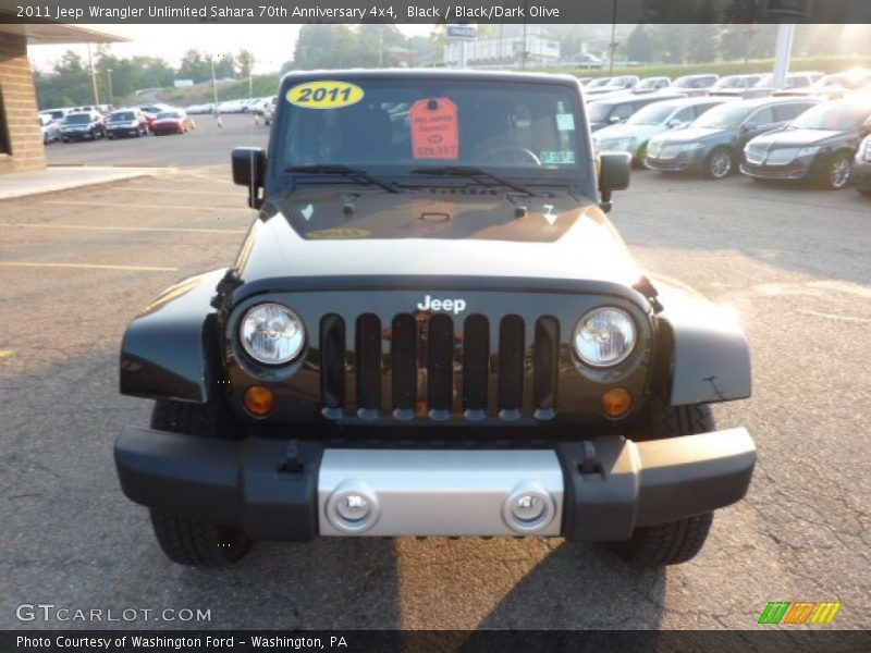 Black / Black/Dark Olive 2011 Jeep Wrangler Unlimited Sahara 70th Anniversary 4x4
