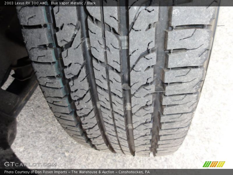 Blue Vapor Metallic / Black 2003 Lexus RX 300 AWD