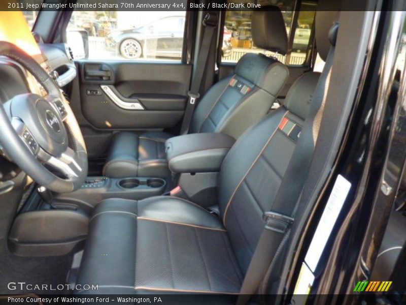  2011 Wrangler Unlimited Sahara 70th Anniversary 4x4 Black/Dark Olive Interior