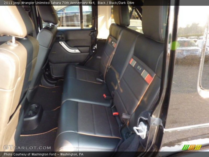  2011 Wrangler Unlimited Sahara 70th Anniversary 4x4 Black/Dark Olive Interior