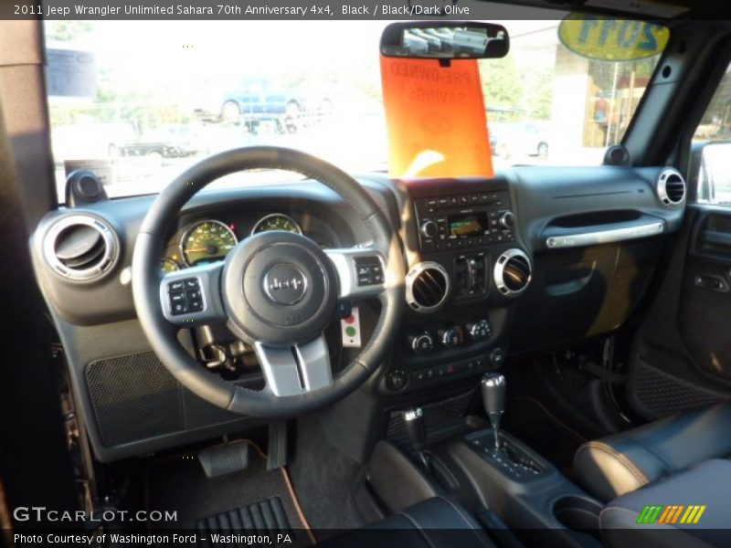 Dashboard of 2011 Wrangler Unlimited Sahara 70th Anniversary 4x4
