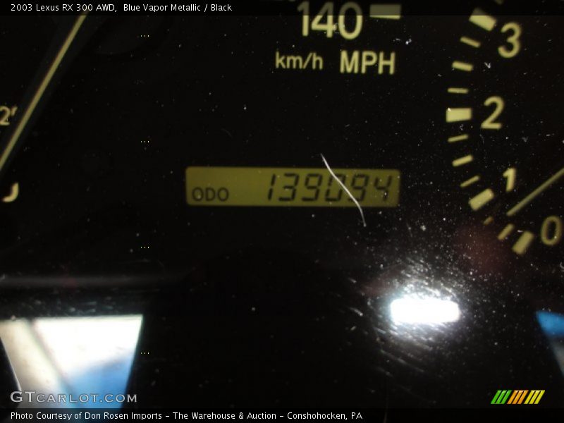 Blue Vapor Metallic / Black 2003 Lexus RX 300 AWD