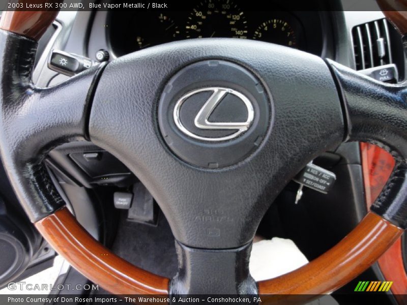 Blue Vapor Metallic / Black 2003 Lexus RX 300 AWD