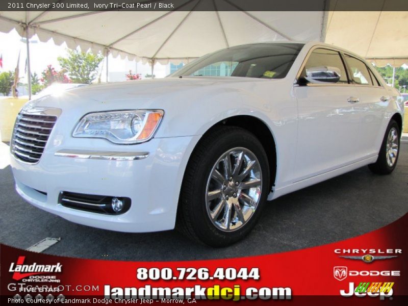 Ivory Tri-Coat Pearl / Black 2011 Chrysler 300 Limited