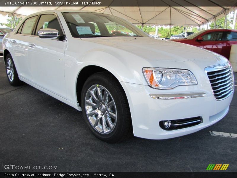 Ivory Tri-Coat Pearl / Black 2011 Chrysler 300 Limited