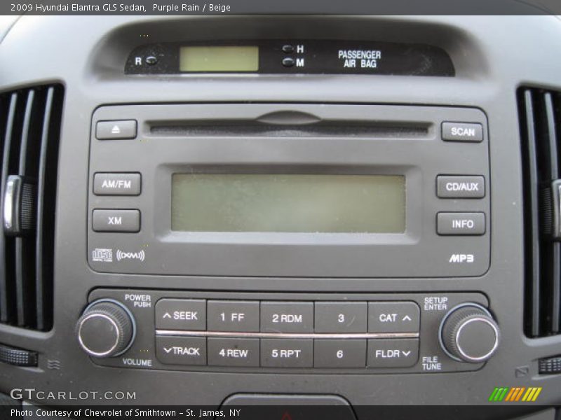 Purple Rain / Beige 2009 Hyundai Elantra GLS Sedan