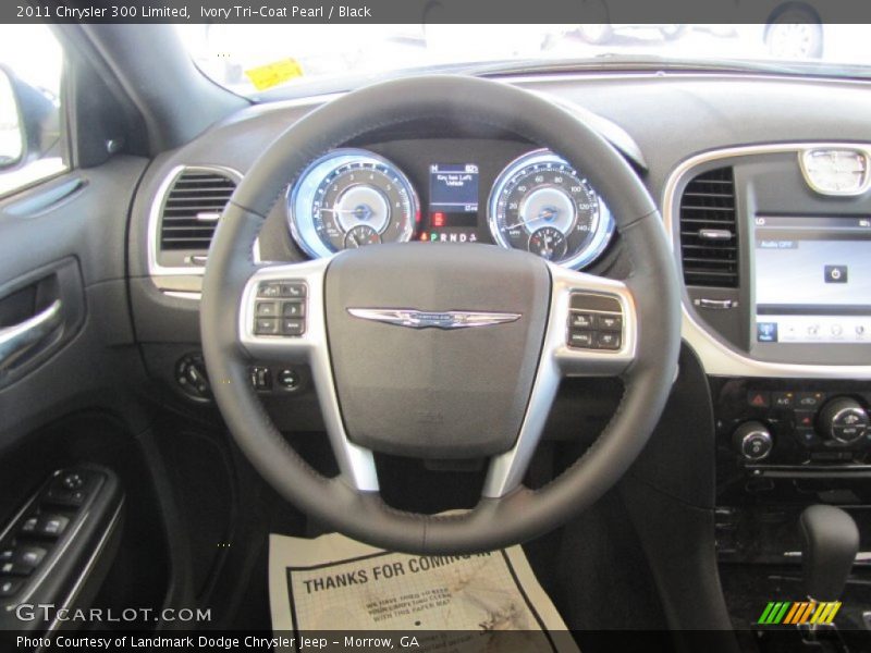 Ivory Tri-Coat Pearl / Black 2011 Chrysler 300 Limited